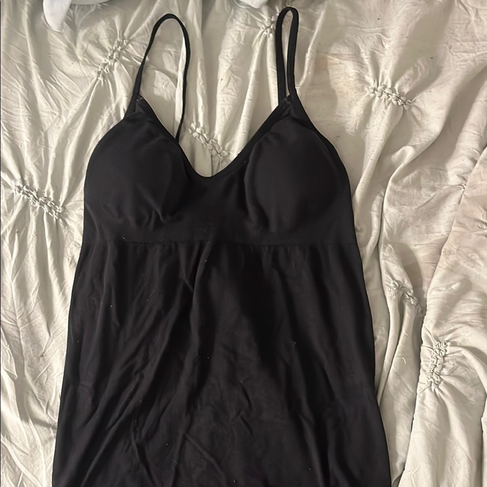 Black Spaghetti Strap Tank Top